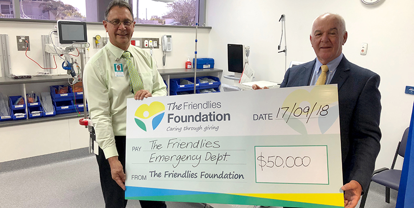 Emergency Department Cheque presentation